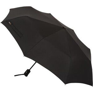 Amazon Basics Round Travel Umbrella for Rain, Compact Umbrella with Auto